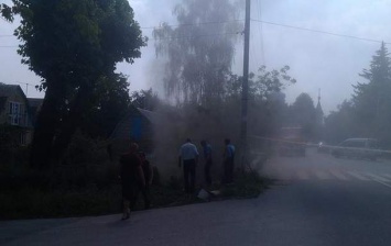 В Киевской области прорвало газовую трубу