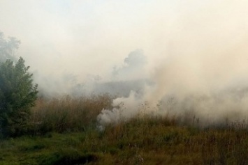 Пожарные ликвидируют возгорания в Бахмутском районе