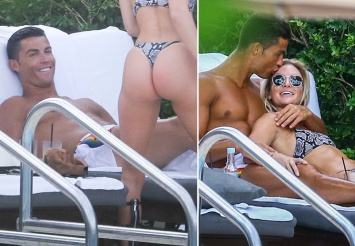 Роналду засняли во время поцелуев с сексуальной звездой Instagram