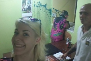 В Одессе риелтора облили зеленкой (ФОТО)