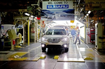 С конвейера американского завода Subaru сошел трехмиллионный автомобиль