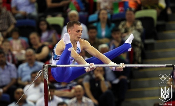 Гимнаст Олег Верняев приносит Украине золотую медаль I Европейских игр