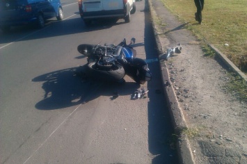 В Кривом Роге мотоцикл Suzuki не разминулся с ВАЗом (фото)