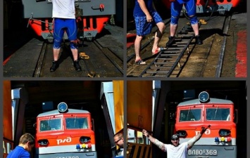 Силач из Вологды протянул весящий 192 тонны локомотив на один метр