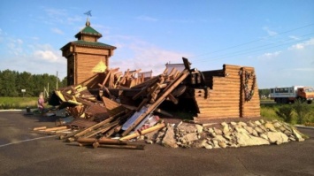 Достопримечательность стела-острог была разрушена в Кемеревской области