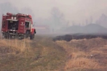 В Павлограде подожгли траву - сгорел забор и дрова