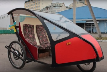 Украинец собрал сверхэкономный электромобиль из велосипеда