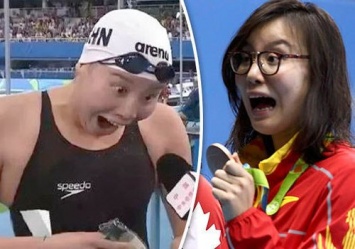Эмоции китайской пловчихи-медалистки Олимпиады покорили пользователей Сети