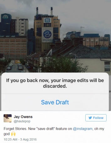 Instagram разрешит сохранять черновики постов