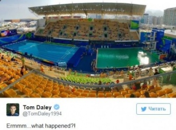 Пользователи интернета удивились странному окрасу воды в бассейнах на Олимпиаде