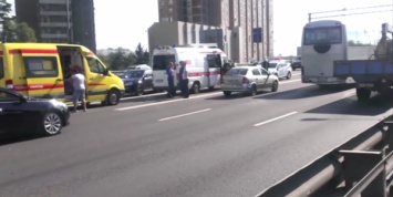 ДТП затруднило движение на Ярославском шоссе в Москве