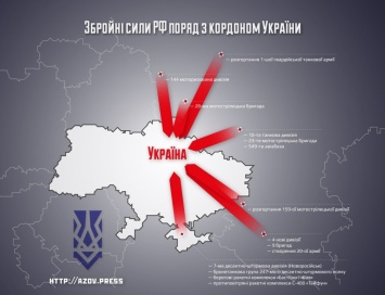 Российские войска начали окружение Украины с трех сторон - "Азов"