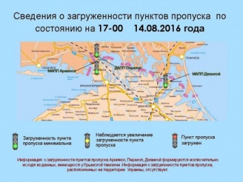 Загруженность пунктов пропуска на админгранице с Крымом минимальная