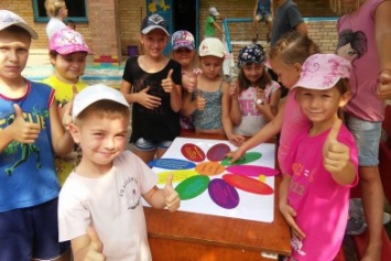 В лагере «Вогник» дети с радостью принимали участие в тренингах о здоровом образе жизни
