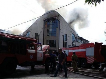 В оккупированном Донецке горело здание "Индустриального союза Донбасса"