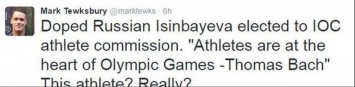 Канадский спортсмен удалил твит, в котором обвинил Исинбаеву в применении допинга