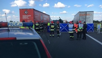 Украинский автобус столкнулся с грузовиком в Польше. Есть погибшие