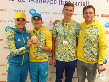 Олимпийских призеров П.Тимощенко и А.Ризатдинову встретили в Украине