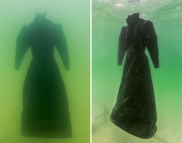 Художник бросил платье в Мертвое море на 2 года. И оно превратилось в шедевр!
