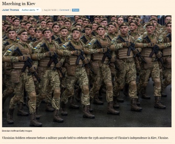 Украинский военный парад в западных СМИ: Минимум внимания, минимум интереса