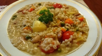 Перловый суп с сельдереем. Питательный и очень полезный суп для похудения!