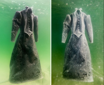 Художница два года держала черное платье в Мертвом море