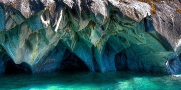 Безумно красиво: голубые гроты мраморных пещер Патагонии