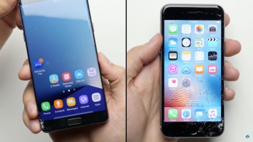 IPhone 6s против Samsung Galaxy Note 7: тест на прочность [видео]