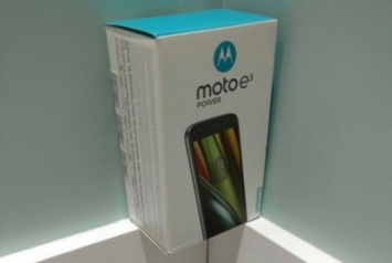 Стартовали продажи смартфона Moto E3 Power