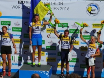 Команда Украины заняла первое место на летнем ЧМ по биатлону