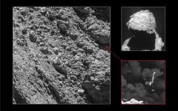 Наконец-то! На фотографии «Розетты» нашли потерянный на комете зонд «Филы»