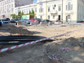 Капитальный ремонт Тираспольской площади продолжается. Фото