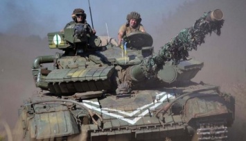В зоне АТО прошла танковая тренировка Вооруженных сил Украины