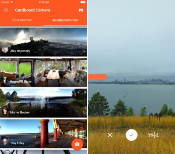 Новое приложение Cardboard Camera от Google позволяет снимать VR-панорамы на iPhone и iPad