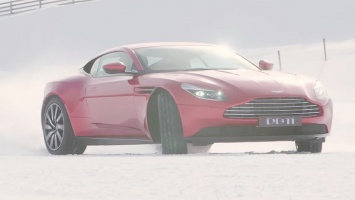 Загляденье: снежный дрифт Aston Martin DB11 под красивую музыку