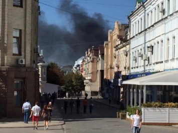 Пожар произошел в центре Кропивницкого