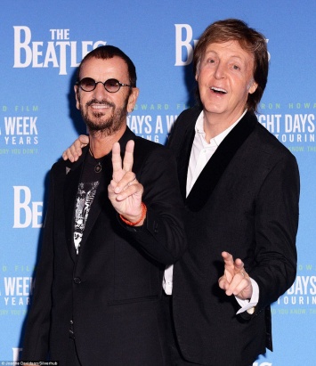 Пол Маккартни и Ринго Старр посетили премьеру кинофильма о The Beatles