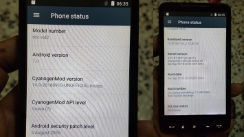 На древний HTC HD2 установили новейшую ОС Android 7.0
