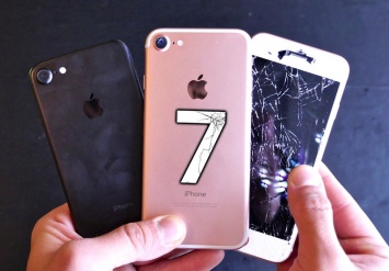 IPhone 7 в тесте против iPhone 6s уцелел при падении с высоты 3 метров [видео]