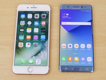 IPhone 7 против Galaxy Note 7: скорость работы сканера отпечатков пальцев [видео]