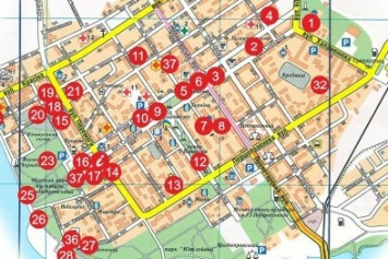 В Кременчуге создали карту достопримечательностей (фото)
