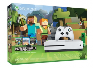 Microsoft представила Xbox One S, посвященную Minecraft