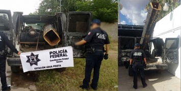 Мексиканские преступники соорудили 3-метровую пушку для метания наркотиков