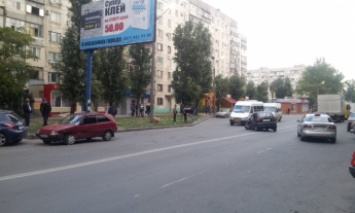 На ул. Героев Украины произошло тройное ДТП (фото)