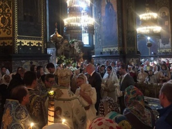 Юлия Тимошенко крестила свою трехмесячную внучку во Владимирском соборе в Киеве