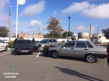 В Полтаве столкнулись четыре автомобиля (фото)