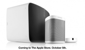 Apple начинает продажи беспроводных акустических систем Sonos в онлайн-магазине и розничной сети компании