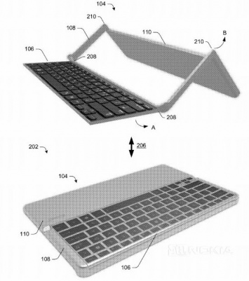 Microsoft патентует новый чехол-клавиатуру для планшетов