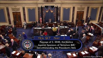Конгресс США преодолел вето Обамы на закон об исках по терактам 11 сентября