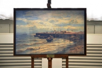 Во Всемирный день моря Херсонский художественный музей представляет картину Александра Беггрова "Лодки у пирса